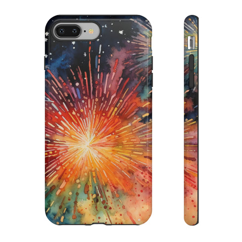 Summer Fireworks in Watercolor - Impact Resistant Phone Case